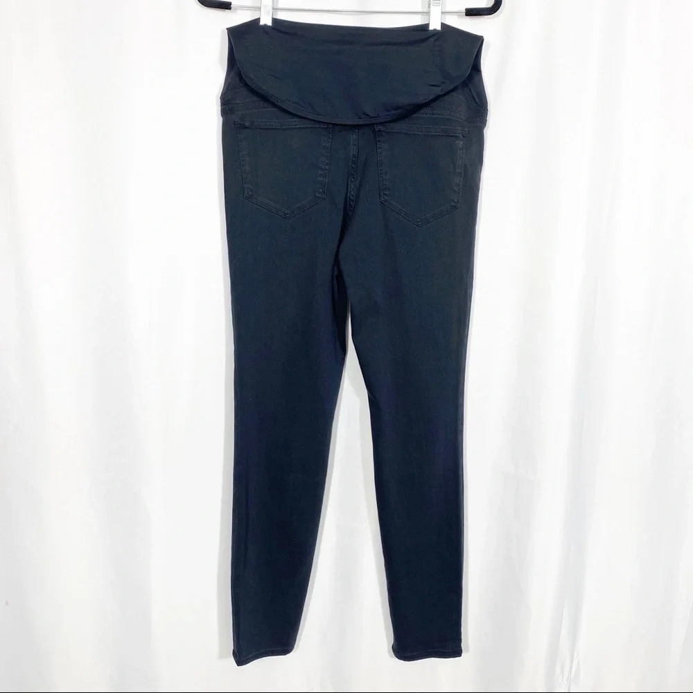Madewell Maternity Over The Belly Skinny Jean: Black Lunar Wash - Tencel Denim